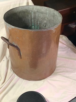 Rare Antique Duparquet,  Huot & Moneuse DH&M Large Dovetailed Copper Pot Handles 2