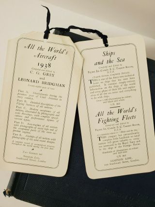 1938 Fred T Jane All the Worlds Fighting Ships Book Sampson Low Ads 2