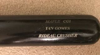 Yan Gomes Sam Bat Game Uncracked 34/31.  5 Mlb Indians/nationals Maple