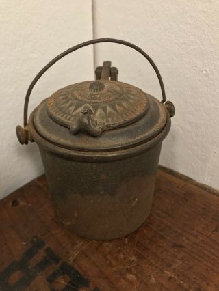 Antique Cast Iron Carpenters Glue Pot (1865 - 1900)