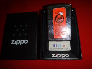 Year 2011 High Polish Zippo Lighter With A Classic Car Logo,  Box And Papers 3