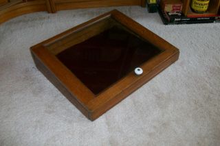 Antique Wood And Glass Decorative Counter Display Case