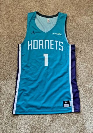 2017 Charlotte Hornets Malik Monk GAME ISSUED ROOKIE SUMMER LEAGUE JERSEY 2