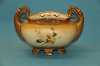 Antique Vienna Porcelain Twin Handled Planter - Ernst Wahliss ca 1890 ' s 3