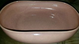 Vintage Russel Wright Pottery Steubenville Coral Pink Serving Dish Bowl Mid Cent