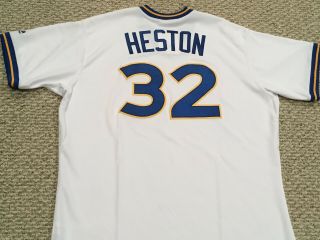 CHRIS HESTON size 50 2017 Seattle Mariners TBTC 1977 game issued Jersey MLB HOLO 3