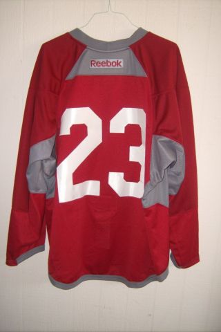 Arizona Coyotes Oliver Ekman - Larsson Worn Red 23 Practice Jersey From 2013 - 2017