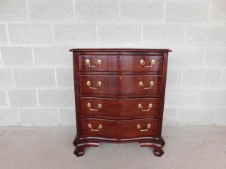 Councill Craftsmen Mahogany Chippendale Style 4 Drawer Chest Nightstand 2