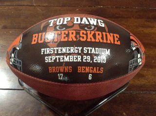Cleveland Browns vs Bengals Game Ball Presentation Wilson Football The Duke 2