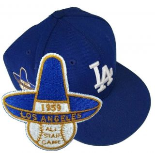 La Dodgers 1959 Los Angeles All Star Game Era 59fifty Fitted Hat 7 1/2 Blue
