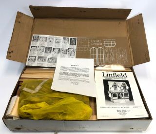 Dura Craft Linfield Mansions 1994 Miniature Heavy Wood Doll House Kit Ln 190