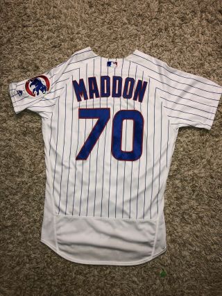 2018 Chicago Cubs Joe Maddon Game Home Jersey Mlb Hologram