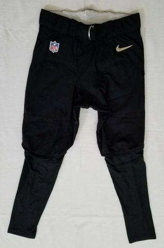 53 Of Orleans Saints Nfl Game Issued Football Pants - Size 34 Short