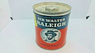 Vintage Sir Walter Raleigh Smoking Tobacco Tin Empty