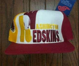 Vintage Deadstock Washington Redskins Ajd Nfl Snapback Hat Baseball Cap
