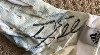 Tim Tebow GAME BATTING GLOVE autograph SIGNED Mets inscribed HOLOGRAM 2