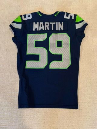 Jacob Martin Seattle Seahawks Game Worn/used Home Jersey With