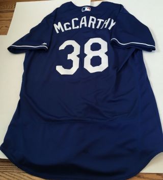 Brandon Mccarthy Game Used/issued La Dodgers Bp Jersey Mlb Authenticated Yankees