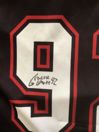 OHL Ottawa 67’s Autographed Graeme Clarke REDBLACKS Game Worn Theme jersey 3
