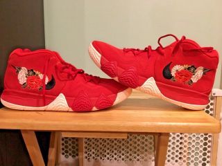 Kyrie Irving Interview/game Worn Promo Sample Pe Shoes Kyrie 4 Cnny Sz12 Ne