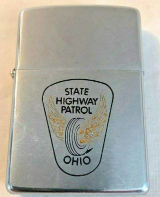 Rare 1974 Zippo State Highway Patrol Ohio Lighter Old Stock //// ////