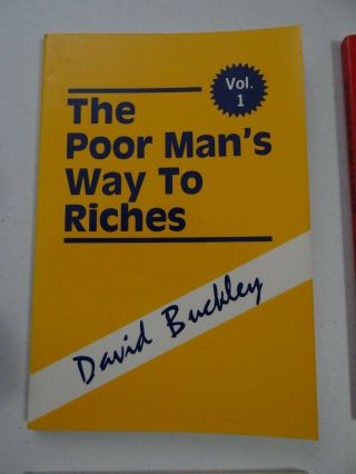 The Poor Man ' s Way to Riches by David Buckley - Complete 4 volume set - Rare 2