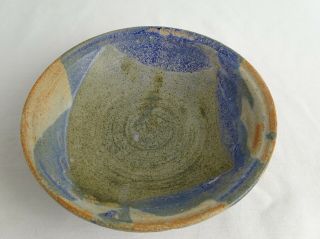 Vintage Japanese Studio Pottery Earthernware Salad Bowl Maker Unknown Japan