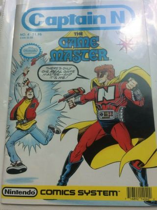 Vintage Nintendo Comics System Captain N Valiant The Game Master No.  4 Comic