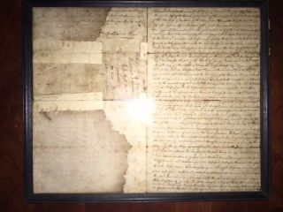 1797 Signed Virginia Henry Lee Document,  Loudoun Va Estate,  George Washington