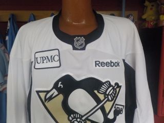 GAME GAME ISSUED PITTSBURGH PENGUINS AUTHENTIC PRACTICE JERSEY WHITE 4XL 58 2