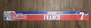 Maikel Franco 2016 Phillies Game Locker Name Plate Tag Mlb Baseball $250