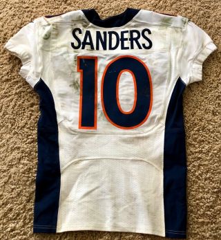 2015 Emmanuel Sanders Game Jersey Denver Broncos Photomatched 2