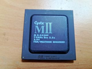 Cyrix Mii - 233gp,  Black,  Vintage Cpu,  Gold,  Cond.