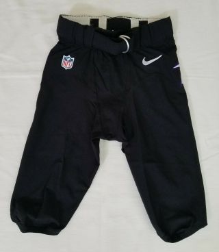 Baltimore Ravens Nfl Locker Room Team Issued Black Football Pants - Size 32