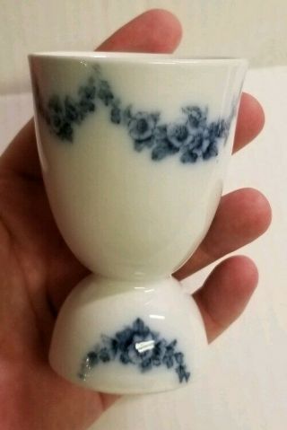 Vintage Flow Blue Double Egg Cup