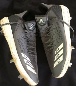 Tim Anderson Signed 2018 Game Cleats May 25 - 26 3 HR 6 RBI 5 - 8 Beckett 2