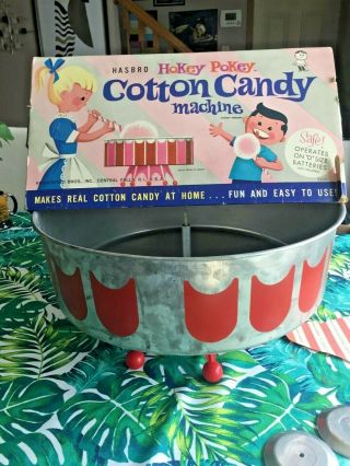 Vintage Hasbro Hokey Pokey Real Cotton Candy Machine Carnival D Battery