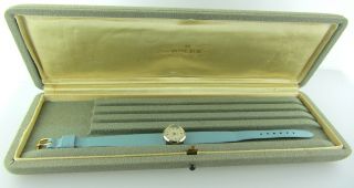 Rolex Precision Orchid Chameleon Vintage Women ' s 18K White Gold Wrist Watch 3