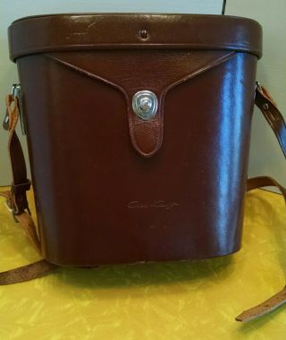 Vintage Chris Craft Binocular Leather Case Only Made In Japan Case Only