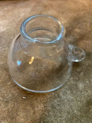 Vintage Clear Glass Canning Funnel Fruit Jar Filler With Handle