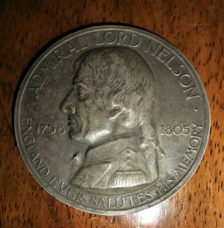 Vintage Commemorative Medallion For Lord Nelson & Trafalgar C1955 - Spink London