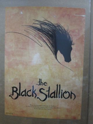 Vintage Movie Poster The Black Stallion 1980 Horse Inv G2302