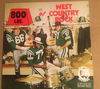 Saskatchewan Roughriders Cfl Football Lp Record: 800 Lbs Of West Country Rock Nm