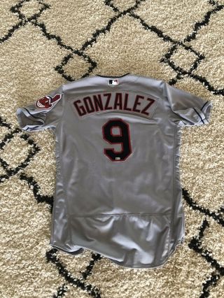 Erik Gonzalez Game Jersey,  MLB DEBUT,  MLB Auth,  Cleveland Indians,  Pirates 3