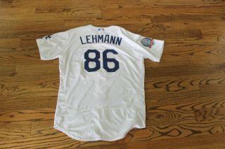 Los Angeles Dodgers 2018 Game Worn Jersey 86 Danny Lehman 3