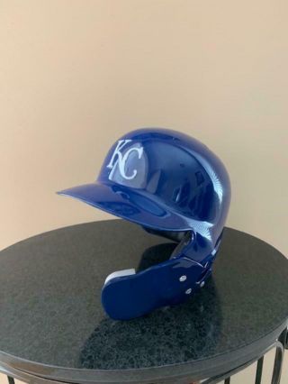 Alcides Escobar Mlb Holo Game Batting Helmet 2018 Kc Royals