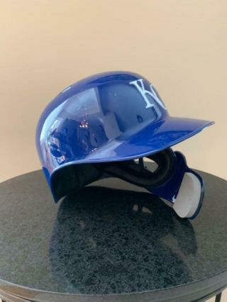 Alcides Escobar MLB Holo Game Batting Helmet 2018 KC Royals 2