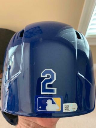 Alcides Escobar MLB Holo Game Batting Helmet 2018 KC Royals 3