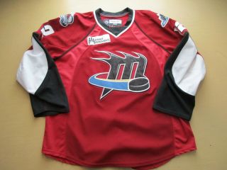 Game Worn Mike Mclean Lake Erie Cleveland Monsters Ahl Jersey 2008 - 2009