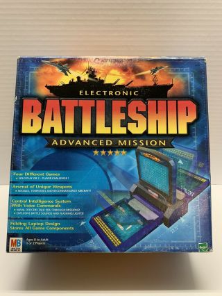 Vintage 2000 Electronic Battleship Advanced Addition By Milton Bradley